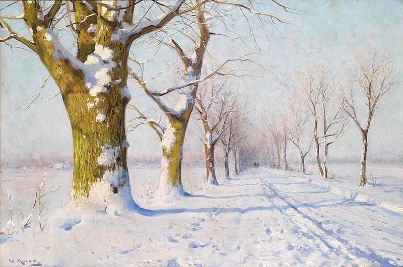 Walter Moras A sunny winters day China oil painting art
